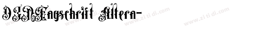 DINEngschrift Altern字体转换